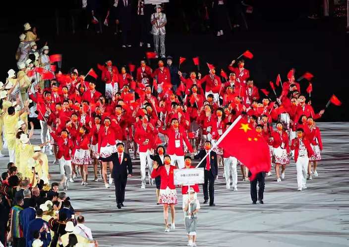 东京奥运开幕式中国出场